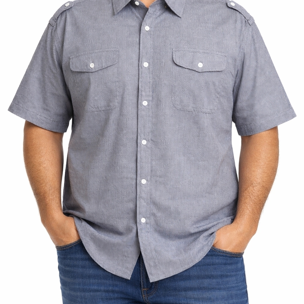 Shirt Paper Denim & Cloth Men 2XL Gray Cottagecore Preppy Y2k Boho Glam[4B]